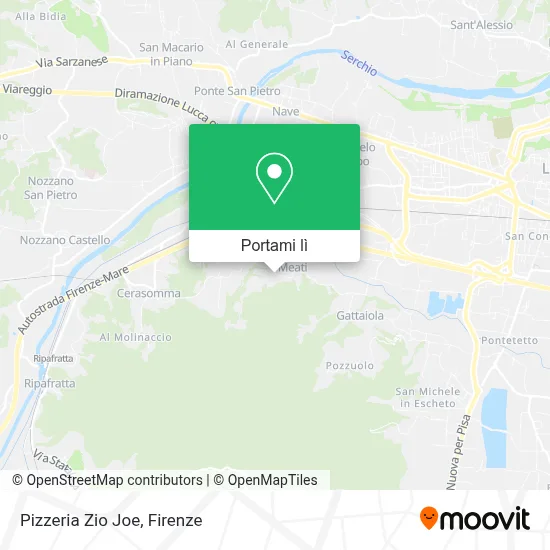 Mappa Pizzeria Zio Joe