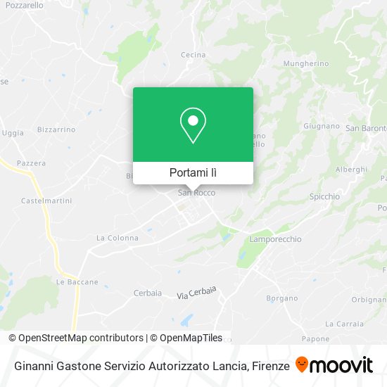Mappa Ginanni Gastone Servizio Autorizzato Lancia