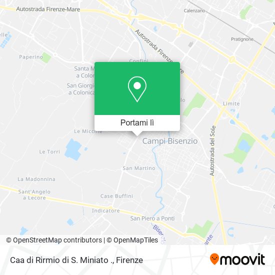 Mappa Caa di Rirmio di S. Miniato .