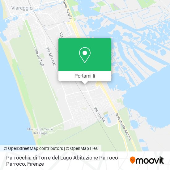 Mappa Parrocchia di Torre del Lago Abitazione Parroco Parroco