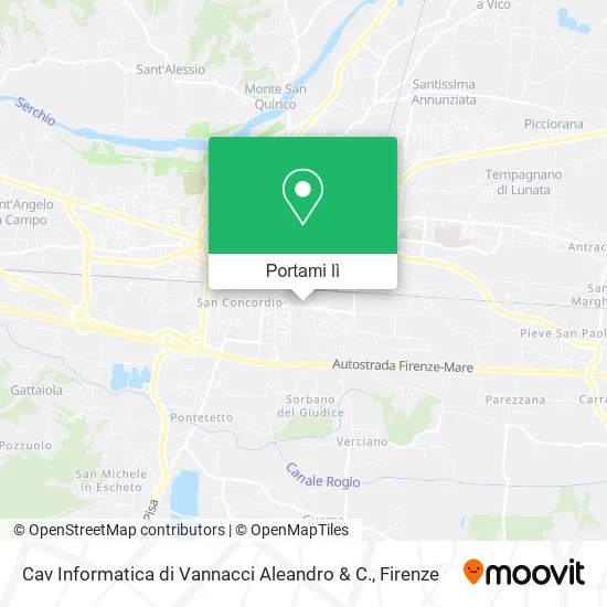 Mappa Cav Informatica di Vannacci Aleandro & C.