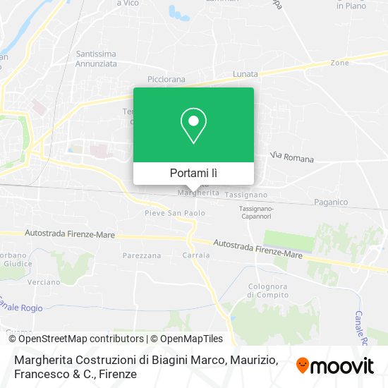 Mappa Margherita Costruzioni di Biagini Marco, Maurizio, Francesco & C.