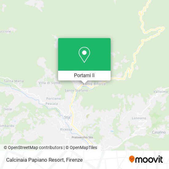 Mappa Calcinaia Papiano Resort