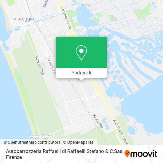 Mappa Autocarrozzeria Raffaelli di Raffaelli Stefano & C.Sas