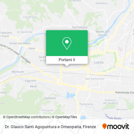 Mappa Dr. Glauco Santi Agopuntura e Omeopatia