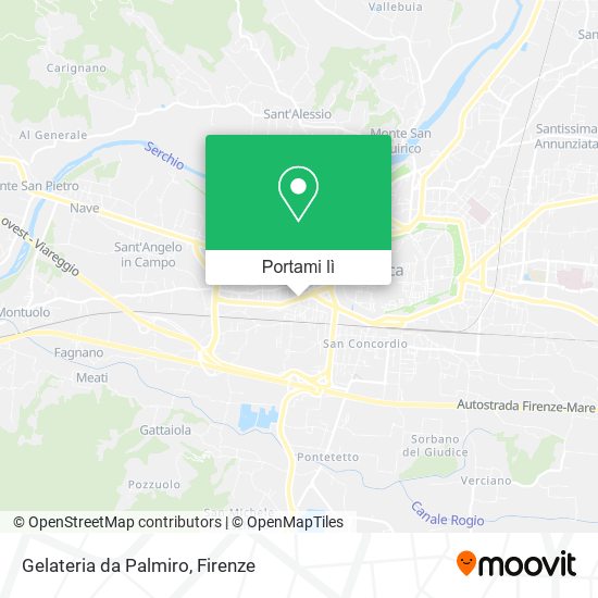 Mappa Gelateria da Palmiro