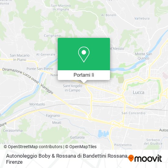 Mappa Autonoleggio Boby & Rossana di Bandettini Rossana