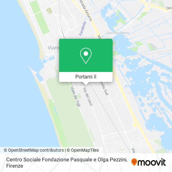Mappa Centro Sociale Fondazione Pasquale e Olga Pezzini