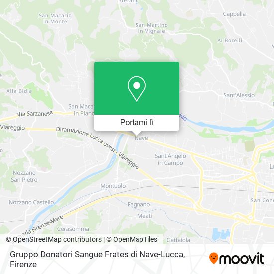 Mappa Gruppo Donatori Sangue Frates di Nave-Lucca
