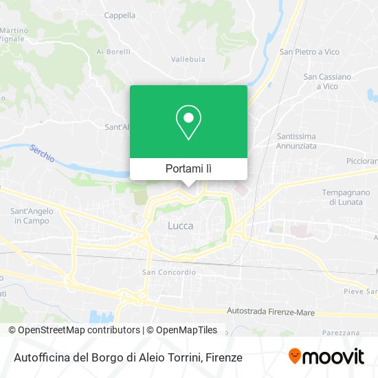 Mappa Autofficina del Borgo di Aleio Torrini