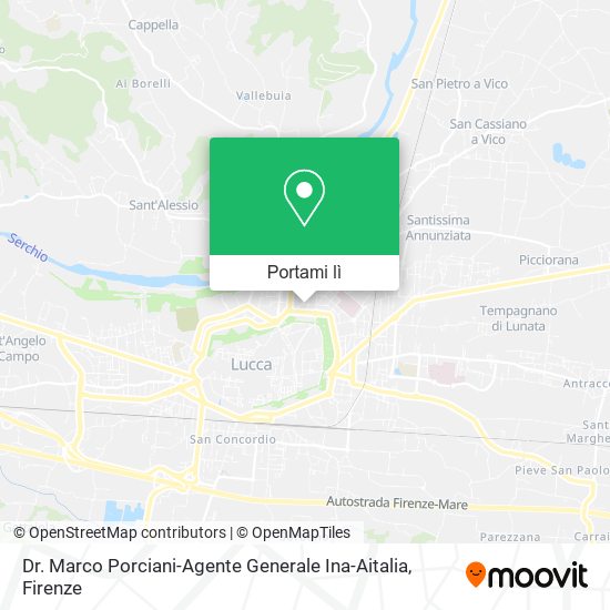 Mappa Dr. Marco Porciani-Agente Generale Ina-Aitalia