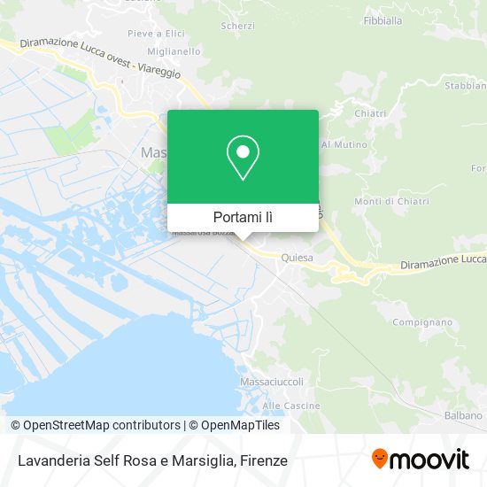 Mappa Lavanderia Self Rosa e Marsiglia