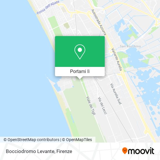 Mappa Bocciodromo Levante