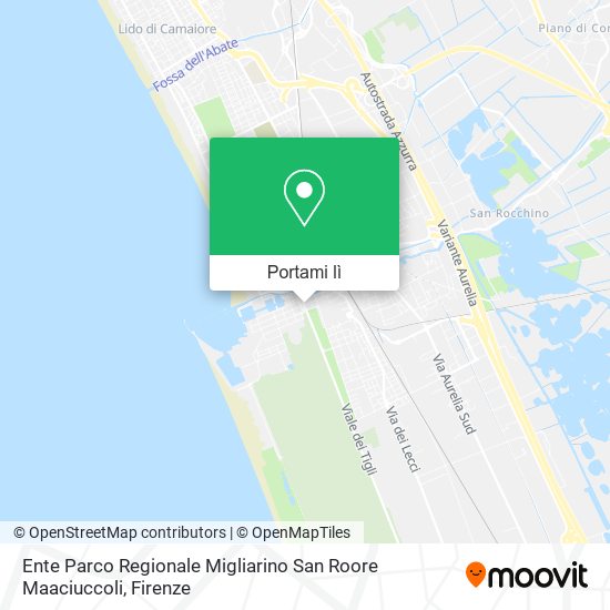 Mappa Ente Parco Regionale Migliarino San Roore Maaciuccoli