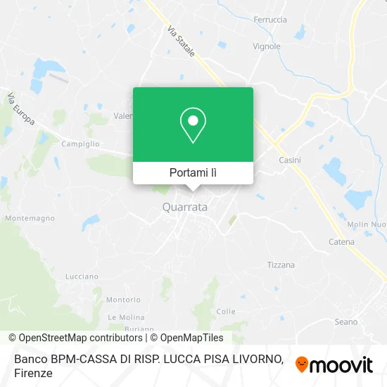 Mappa Banco BPM-CASSA DI RISP. LUCCA PISA LIVORNO