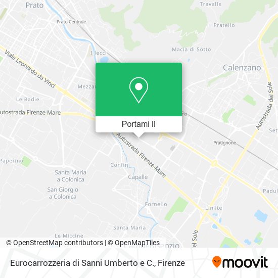 Mappa Eurocarrozzeria di Sanni Umberto e C.
