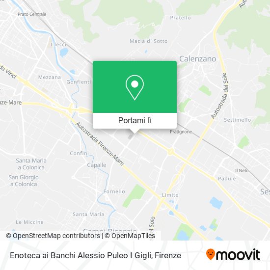 Mappa Enoteca ai Banchi Alessio Puleo I Gigli