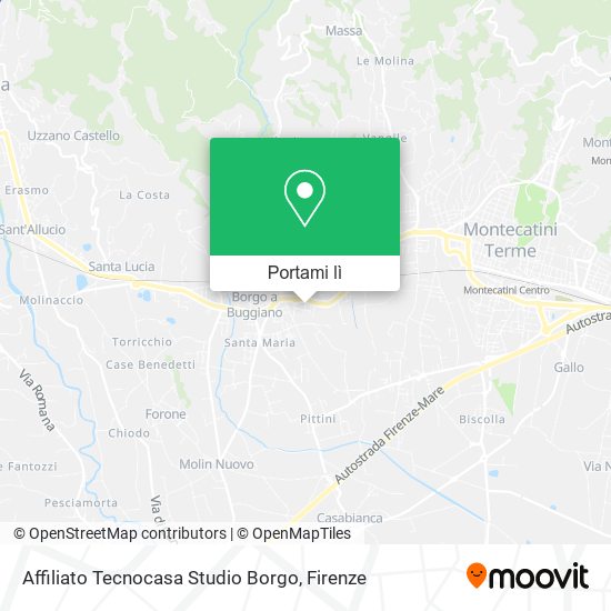 Mappa Affiliato Tecnocasa Studio Borgo