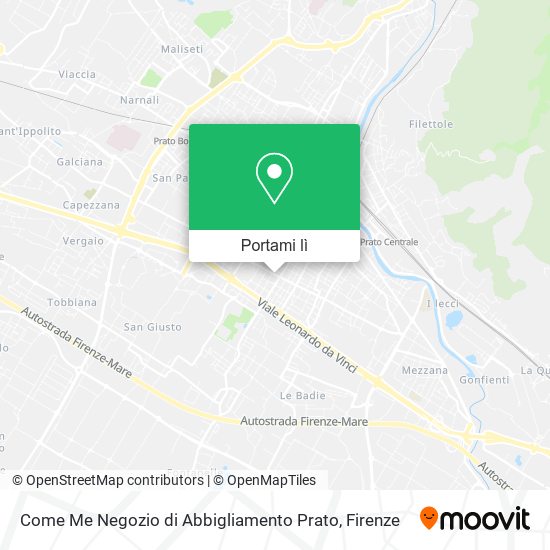 Mappa Come Me Negozio di Abbigliamento Prato
