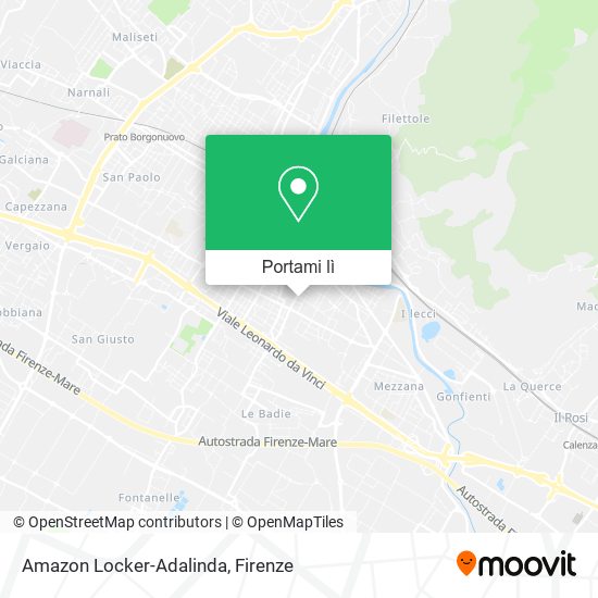 Mappa Amazon Locker-Adalinda