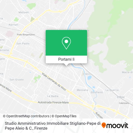 Mappa Studio Amministrativo Immobiliare Stigliano-Pepe di Pepe Aleio & C.