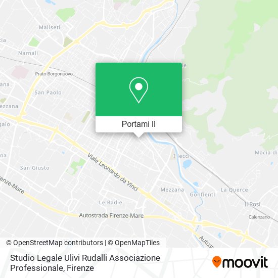 Mappa Studio Legale Ulivi Rudalli Associazione Professionale