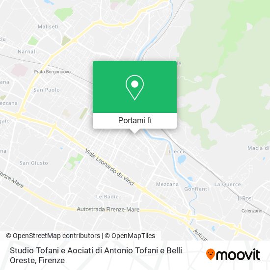 Mappa Studio Tofani e Aociati di Antonio Tofani e Belli Oreste