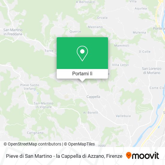 Mappa Pieve di San Martino - la Cappella di Azzano