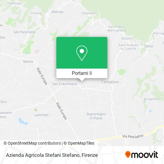 Mappa Azienda Agricola Stefani Stefano