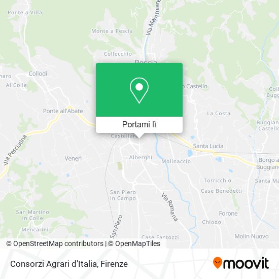 Mappa Consorzi Agrari d'Italia