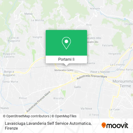 Mappa Lavasciuga Lavanderia Self Service Automatica