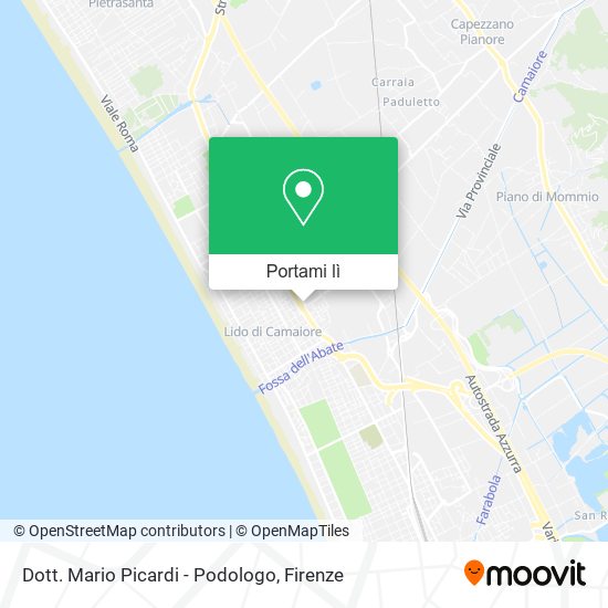 Mappa Dott. Mario Picardi - Podologo