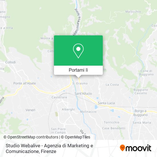 Mappa Studio Webalive - Agenzia di Marketing e Comunicazione