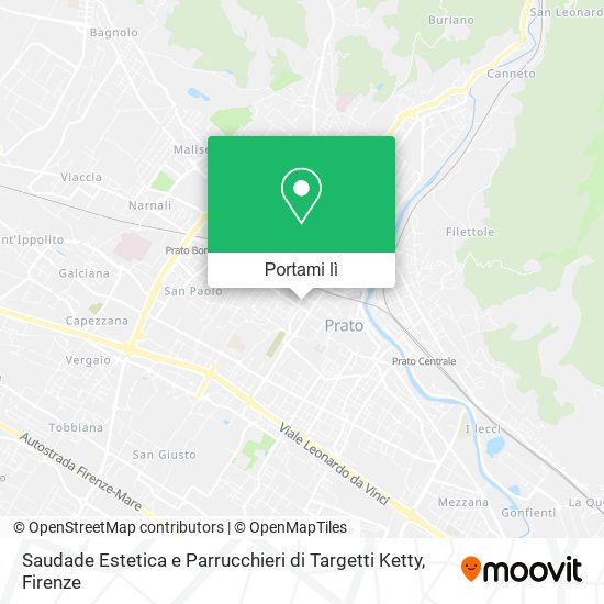 Mappa Saudade Estetica e Parrucchieri di Targetti Ketty