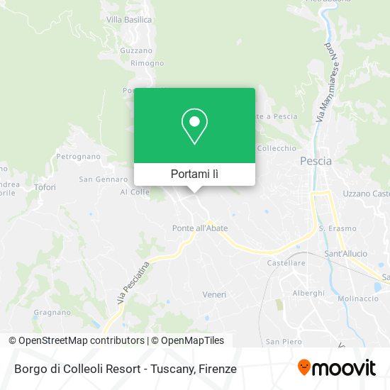 Mappa Borgo di Colleoli Resort - Tuscany