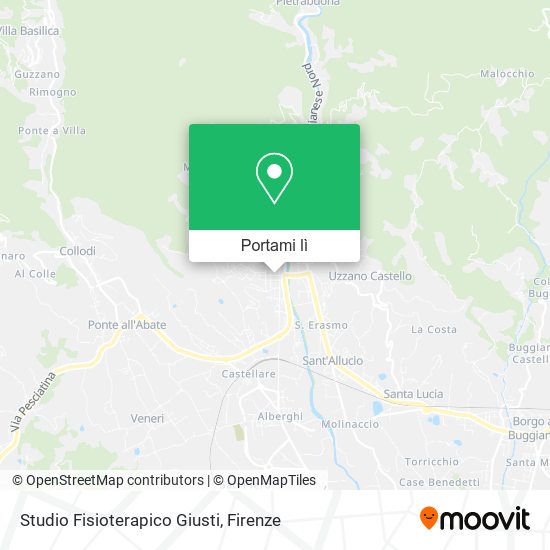 Mappa Studio Fisioterapico Giusti
