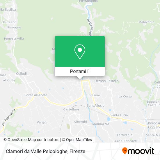 Mappa Clamori da Valle Psicologhe