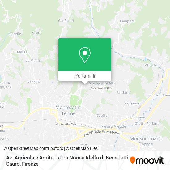 Mappa Az. Agricola e Agrituristica Nonna Idelfa di Benedetti Sauro