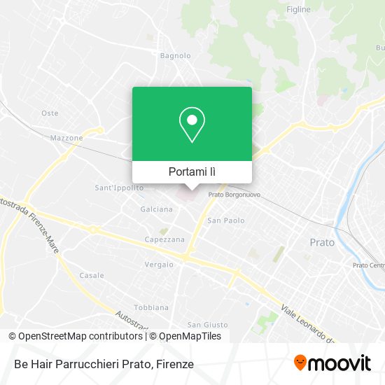 Mappa Be Hair Parrucchieri Prato