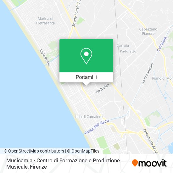 Mappa Musicamia - Centro di Formazione e Produzione Musicale
