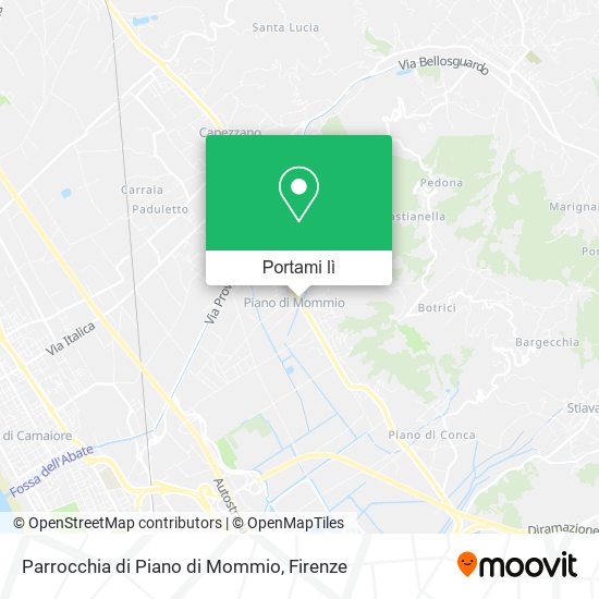 Mappa Parrocchia di Piano di Mommio