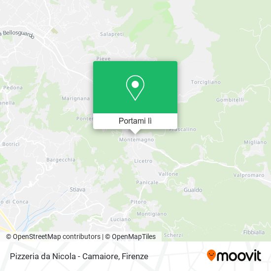 Mappa Pizzeria da Nicola - Camaiore