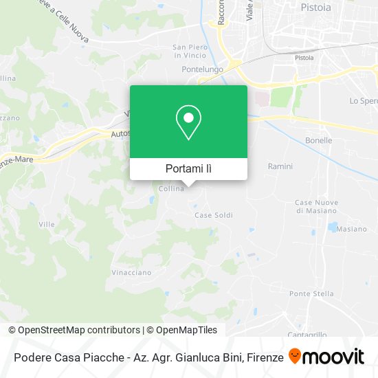 Mappa Podere Casa Piacche - Az. Agr. Gianluca Bini