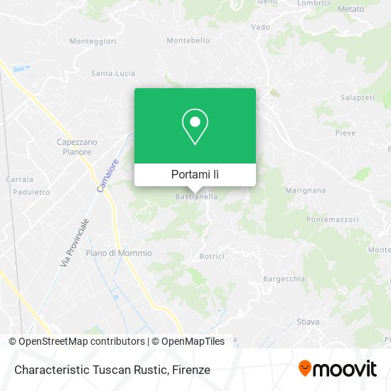 Mappa Characteristic Tuscan Rustic