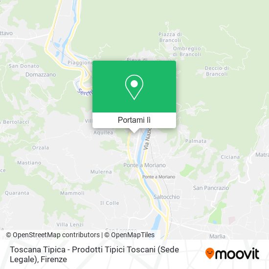 Mappa Toscana Tipica - Prodotti Tipici Toscani (Sede Legale)