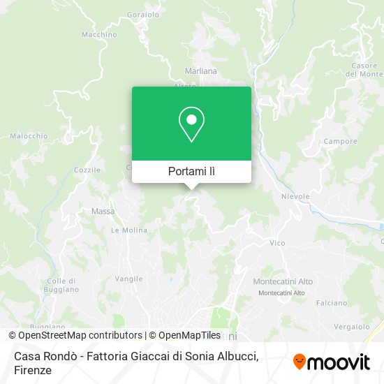 Mappa Casa Rondò - Fattoria Giaccai di Sonia Albucci