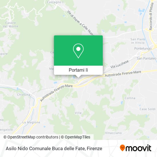 Mappa Asilo Nido Comunale Buca delle Fate