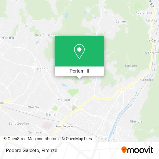 Mappa Podere Galceto