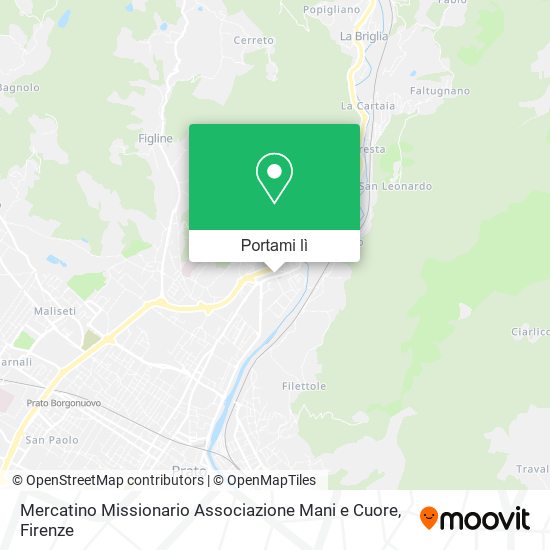 Mappa Mercatino Missionario Associazione Mani e Cuore