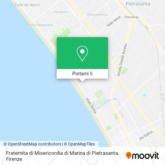 Mappa Fraternita di Misericordia di Marina di Pietrasanta